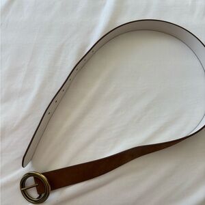 Target Brown Belt with Gold-Tone Buckle